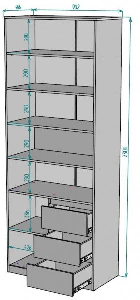 Шкаф Мальта H190 в Шадринске - shadrinsk.ok-mebel.com | фото 2