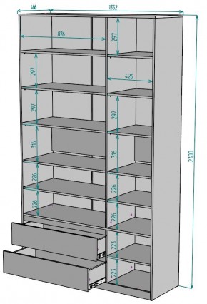 Шкаф Мальта H215 в Шадринске - shadrinsk.ok-mebel.com | фото 2