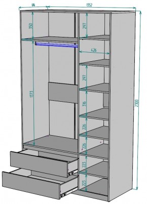 Шкаф Мальта H217 в Шадринске - shadrinsk.ok-mebel.com | фото 2