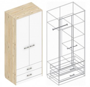 Шкаф "Милана" 2-х створчатый с 2 ящиками в Шадринске - shadrinsk.ok-mebel.com | фото 3
