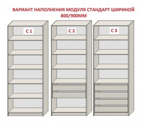 Шкаф распашной серия «ЗЕВС» (PL3/С1/PL2) в Шадринске - shadrinsk.ok-mebel.com | фото 6