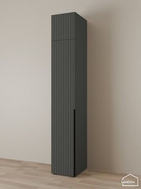 Шкаф с антресолью Linnea MHR-1A-2 2450х400х510 (Графит-М 11.1.25) в Шадринске - shadrinsk.ok-mebel.com | фото