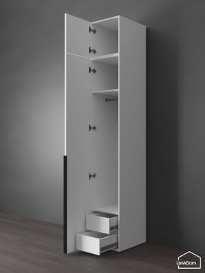 Шкаф с антресолью Linnea MHR-1A-3 2450х400х510 (Белый-М 11.1.2) в Шадринске - shadrinsk.ok-mebel.com | фото 6