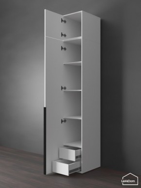 Шкаф с антресолью Linnea MHR-1A-4 2450х400х510 (Белый-М 11.1.2) в Шадринске - shadrinsk.ok-mebel.com | фото 5