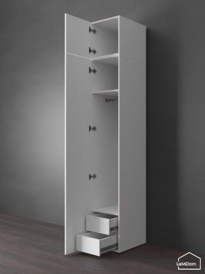 Шкаф с антресолью Linnea MHR-1POA-3 2450х400х510 (Белый-М 11.1.2) в Шадринске - shadrinsk.ok-mebel.com | фото 6