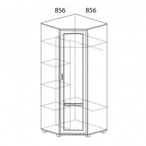 Шкаф угловой №243 Белла в Шадринске - shadrinsk.ok-mebel.com | фото 2