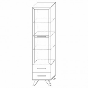 Шкаф-витрина 450 Вега Скандинавия в Шадринске - shadrinsk.ok-mebel.com | фото 7
