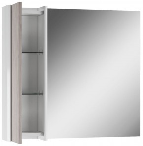 Шкаф-зеркало Uno 80 Дуб серый левый/правый Домино (DU1504HZ) в Шадринске - shadrinsk.ok-mebel.com | фото 4