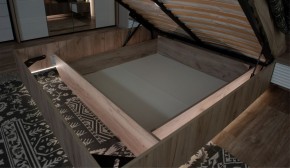 Спальня Джулия Кровать 160 МИ с подъемным механизмом Дуб крафт серый в Шадринске - shadrinsk.ok-mebel.com | фото 3