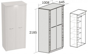 Спальный гарнитур Элана (модульная) Бодега белая в Шадринске - shadrinsk.ok-mebel.com | фото 10