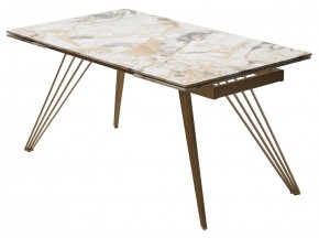 Стол ACERRA NEW 160 GLOSS GRAND JADE SOLID CERAMIC/ каркас цвета шампань, ®DISAUR в Шадринске - shadrinsk.ok-mebel.com | фото 14
