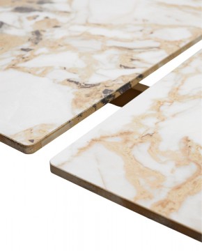 Стол ACERRA NEW 160 GLOSS GRAND JADE SOLID CERAMIC/ каркас цвета шампань, ®DISAUR в Шадринске - shadrinsk.ok-mebel.com | фото 8