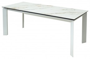 Стол CREMONA 160 KL-188 Контрастный мрамор / белый каркас, ®DISAUR в Шадринске - shadrinsk.ok-mebel.com | фото 3