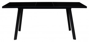 Стол ФИН 120 Черный, стекло/ Черный каркас М-City в Шадринске - shadrinsk.ok-mebel.com | фото 1
