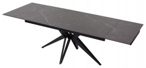 Стол FORIO 160 MATT BLACK MARBLE SOLID CERAMIC / BLACK, ®DISAUR в Шадринске - shadrinsk.ok-mebel.com | фото 5