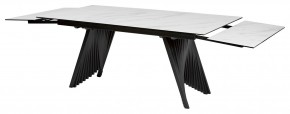 Стол IVAR 200 MARBLES KL-99 Белый мрамор, итальянская керамика, ®DISAUR в Шадринске - shadrinsk.ok-mebel.com | фото 5