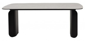 Стол NORD 200 TL-102 Бежевый мрамор, испанская керамика / черный каркас, ®DISAUR в Шадринске - shadrinsk.ok-mebel.com | фото 4