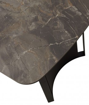 Стол RASMUS 160 KL-80 Серый мрамор, итальянская керамика / черный каркас, ®DISAUR в Шадринске - shadrinsk.ok-mebel.com | фото 9