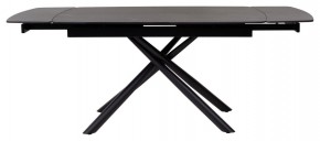 Стол RIVOLI 140 MATT BLACK MARBLE SOLID CERAMIC / BLACK, ®DISAUR в Шадринске - shadrinsk.ok-mebel.com | фото 2