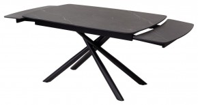 Стол RIVOLI 140 MATT BLACK MARBLE SOLID CERAMIC / BLACK, ®DISAUR в Шадринске - shadrinsk.ok-mebel.com | фото 6