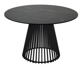 Стол TERNI 120 MATT BLACK MARBLE SOLID CERAMIC Черный мрамор матовый, керамика /Черн.каркас, ®DISAUR в Шадринске - shadrinsk.ok-mebel.com | фото 8