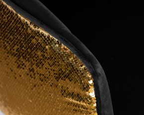 Стул барный DOBRIN DARCY GOLD SHINY, черный велюр с золотыми пайетками в Шадринске - shadrinsk.ok-mebel.com | фото 8