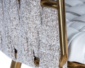 Стул барный DOBRIN EMMA GOLD, белый PU (T-01), белая ткань (F-49) в Шадринске - shadrinsk.ok-mebel.com | фото 7