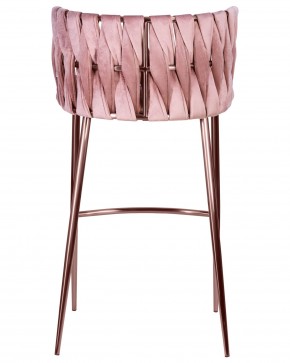 Стул барный DOBRIN EMMA ROSE GOLD, розовый велюр (VF-10) в Шадринске - shadrinsk.ok-mebel.com | фото 5
