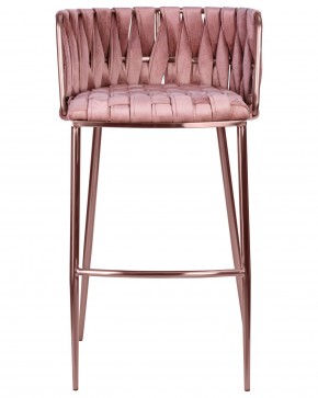 Стул барный DOBRIN EMMA ROSE GOLD, розовый велюр (VF-10) в Шадринске - shadrinsk.ok-mebel.com | фото 6