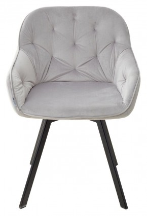 Стул GALE 360 град. поворот. BLUVEL-03 LIGHT GREY, велюр/ черный каркас, М-City в Шадринске - shadrinsk.ok-mebel.com | фото 3