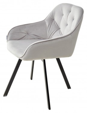 Стул GALE 360 град. поворот. BLUVEL-03 LIGHT GREY, велюр/ черный каркас, М-City в Шадринске - shadrinsk.ok-mebel.com | фото 5