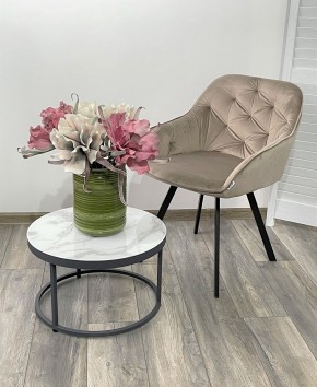 Стул GALE 360 град. поворот. BLUVEL-40 BEIGE, велюр/ черный каркас, М-City в Шадринске - shadrinsk.ok-mebel.com | фото 2