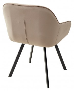 Стул GALE 360 град. поворот. BLUVEL-40 BEIGE, велюр/ черный каркас, М-City в Шадринске - shadrinsk.ok-mebel.com | фото 4