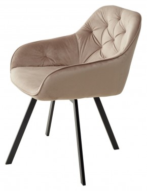 Стул GALE 360 град. поворот. BLUVEL-40 BEIGE, велюр/ черный каркас, М-City в Шадринске - shadrinsk.ok-mebel.com | фото 5