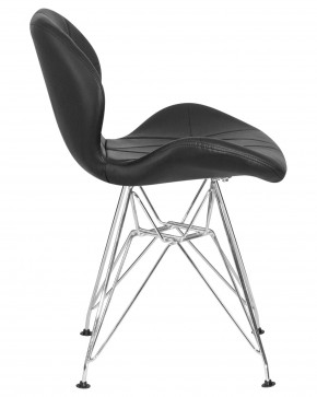 Стул обеденный DOBRIN BUTTERFLY CHROME, ножки хром, цвет чёрный в Шадринске - shadrinsk.ok-mebel.com | фото 3