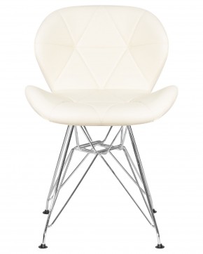 Стул обеденный DOBRIN BUTTERFLY CHROME, ножки хром, цвет кремовый в Шадринске - shadrinsk.ok-mebel.com | фото 6