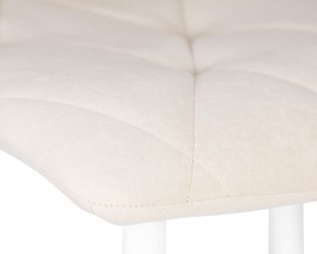 Стул обеденный DOBRIN CHILLY ROMBO, Бежевый Simple 44, основание белое в Шадринске - shadrinsk.ok-mebel.com | фото 7