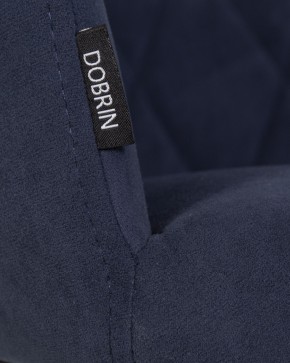 Стул обеденный DOBRIN ROBY, ЭМАЛЬ ЧЕРНЫЙ МУАР велюр Catania Dark Blue в Шадринске - shadrinsk.ok-mebel.com | фото 9