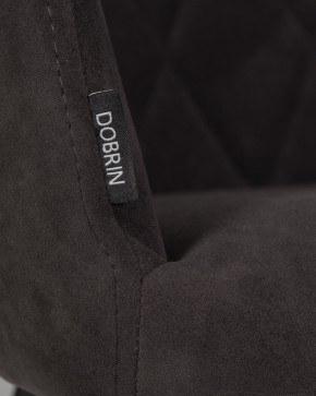 Стул обеденный DOBRIN ROBY, ЭМАЛЬ ЧЕРНЫЙ МУАР велюр Catania Espresso в Шадринске - shadrinsk.ok-mebel.com | фото 9
