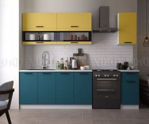 ТЕХНО Кухонный гарнитур 2,0 м Компоновка №2 в Шадринске - shadrinsk.ok-mebel.com | фото 2