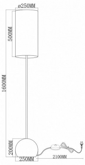 Торшер Moderli Flint V11590-1F в Шадринске - shadrinsk.ok-mebel.com | фото 2