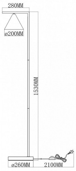 Торшер Moderli Omaha V11592-1F в Шадринске - shadrinsk.ok-mebel.com | фото 6