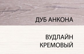 Тумба 1S, OLIVIA, цвет вудлайн крем/дуб анкона в Шадринске - shadrinsk.ok-mebel.com | фото 3