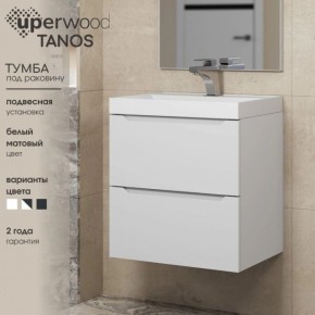 Тумба под раковину Uperwood Tanos 70 см, подвесная, белая матовая в Шадринске - shadrinsk.ok-mebel.com | фото 5