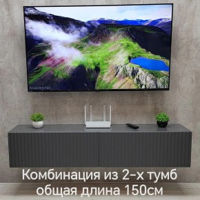 Тумба подвесная под ТВ LINES MTV1-MA 750 Темно-серый (Графит-M 10.1.25) в Шадринске - shadrinsk.ok-mebel.com | фото 10