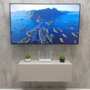 Тумба подвесная под ТВ LINES MTV3-MA 900 Бежевый (Леда-М 10.1.5) в Шадринске - shadrinsk.ok-mebel.com | фото 3
