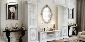 Тумба ТВ (12.301) Грация (белый/золото) в Шадринске - shadrinsk.ok-mebel.com | фото 2