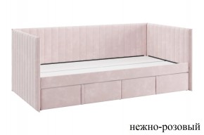 ТВИКС Кровать (софа) с ящиками 900 (нежно-розовый) в Шадринске - shadrinsk.ok-mebel.com | фото