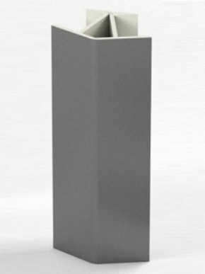 Угловое соединение для цоколя 135 гр. h100 мм (Алюминий, Белый, Черный, Сонома) в Шадринске - shadrinsk.ok-mebel.com | фото
