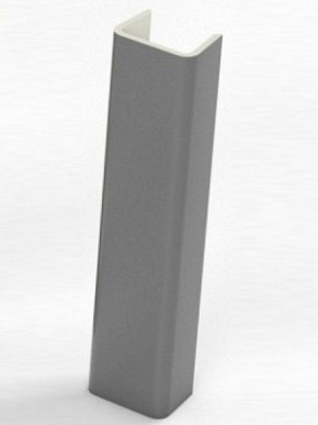 Торцевая заглушка  для цоколя h100 мм (Алюминий, Белый, Черный, Сонома) в Шадринске - shadrinsk.ok-mebel.com | фото 1